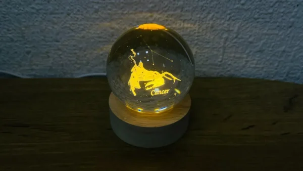 Xərçəng Bürcü Kürə İşıq (Kiçik 5.5 x 7.5 sm) - Grido hədiyyə mağazası