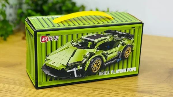 Yaşıl Supercar Konstruksiya Dəsti - Grido hədiyyə mağazası