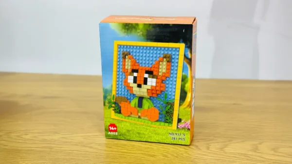 Zootopia Nick Wilde Tülkü Pixel Art Konstruksiya Seti (281 hissə) Çərçivə - Grido hədiyyə mağazası